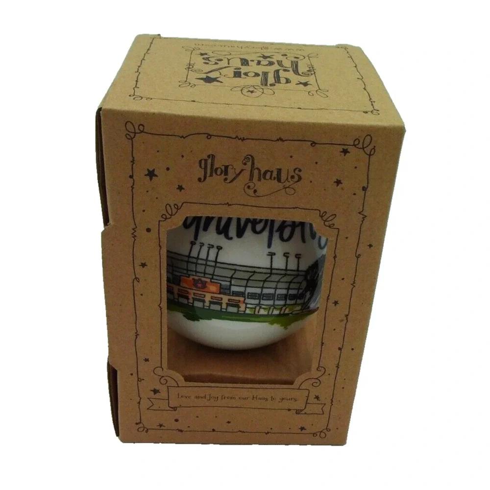 Auburn University Landmarks & War Eagle Christmas Ornament Glory Haus‎ Brand New